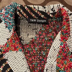 Beautiful unique knit blazer T&W Designs